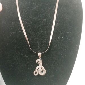 Vintage Sterling Silver Cobra Necklace